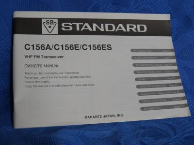 Manual Standard C156A/C156E/C156ES